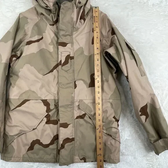 Desert Camo ECWCS Cold Weather Parka Adult Small Regular Nylon Hooded Military * - Picture 11 of 15